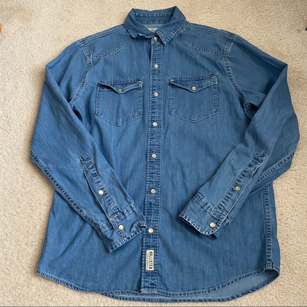 Hollister Denim Button Up